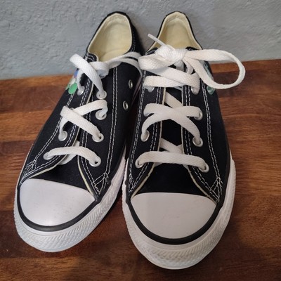 Converse Black Sneakers Size 2 Custom Mario& Yoshi And The Name Cameron 