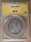 50c 1854-O Seated Liberty Half Dollar ANACS VG8 * AvenueCoin