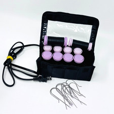 Remington Compact Hot Rollers Ceramic technology Soft Travel Case w/clips