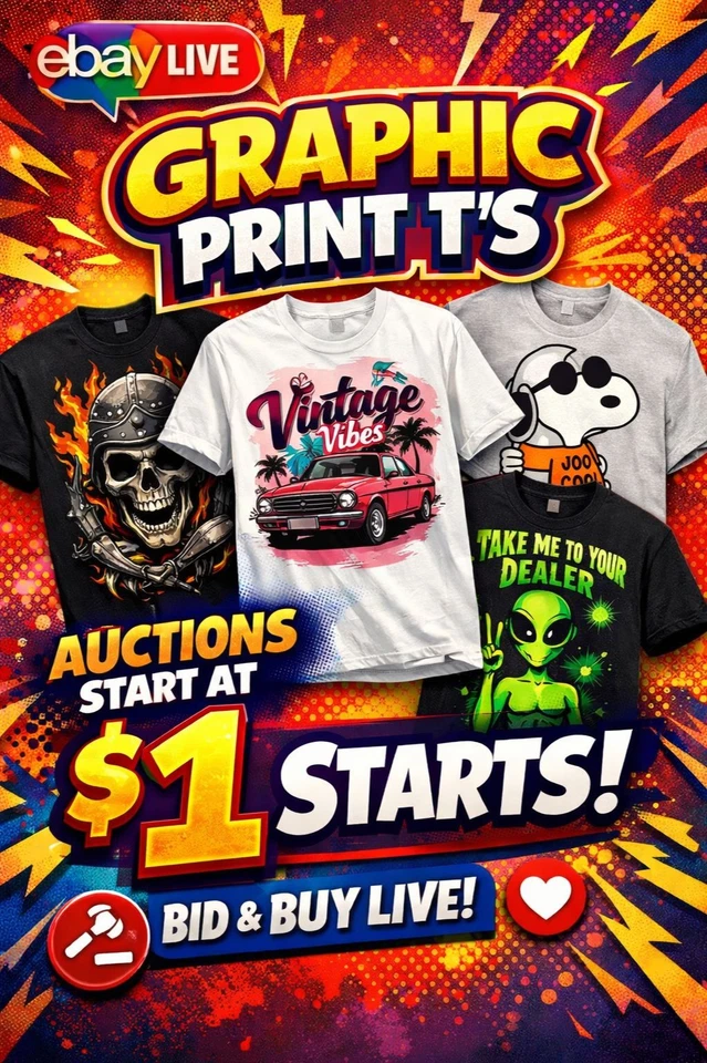 Graphic Print T - $1 Starts 4.9.26