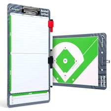 Champion Sports 10X16 Baseball Softball Coaches Dry Erase Board With Markers