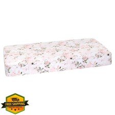 Posh Peanut Fitted Crib Sheet Bamboo Vintage Pink Rose 52x28