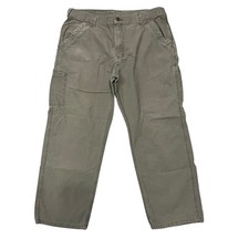 Carhartt Men  s Beige Carpenter Work Pants  See Photos For Measurements 