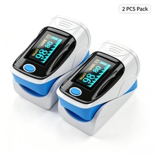2PCS Fingertip Pulse Oximeter Fast Spo2 Reading LED Oxygen Saturation Monitor