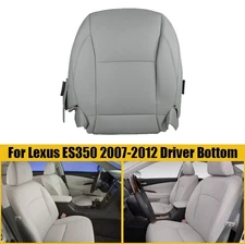 For Lexus ES350 2007-2012 Car Driver Bottom Perforated Leather Seat Cover Gray