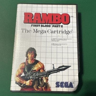 Rambo 1st Blood II Sega Master System SMS CIB Complete Authentic TESTED