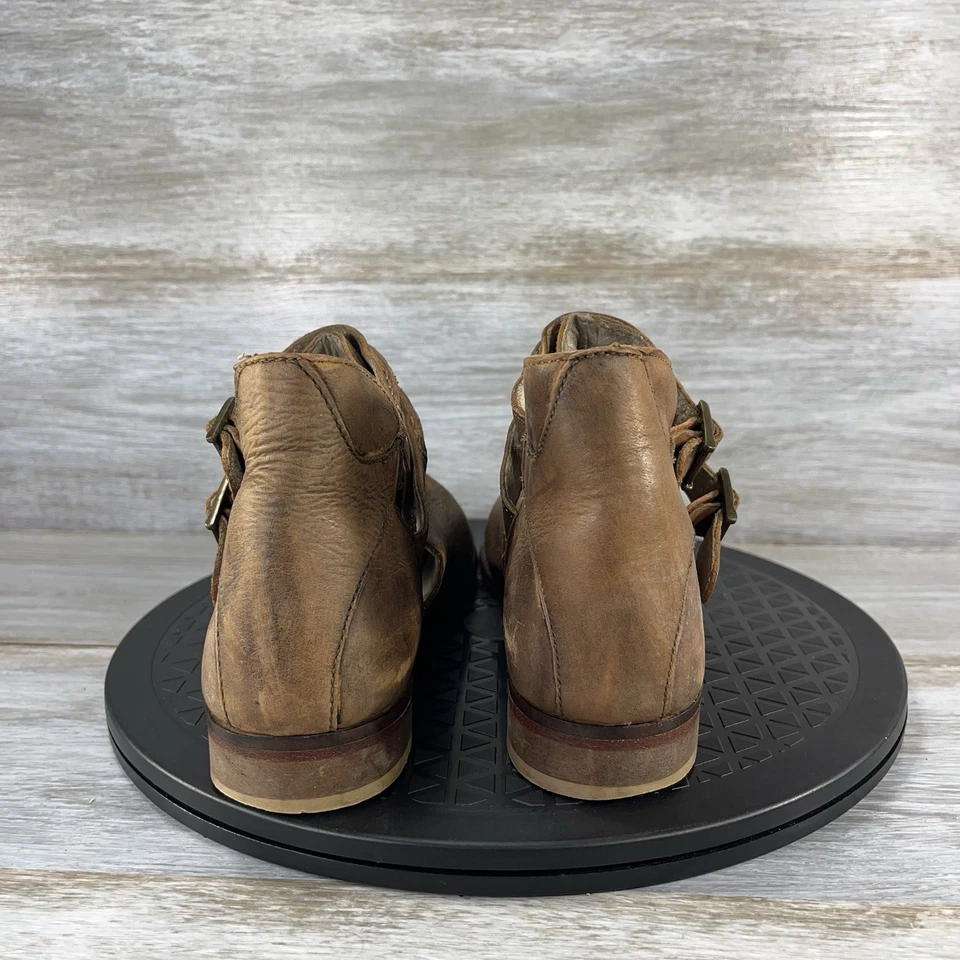 Botas al tobillo Free People Braeburn de cuero envejecido para mujer talla EU 38 US 7,5 Foto 4 de 4