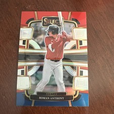 2024 Panini Select Red and Blue Prizms #56 Roman Anthony- Concourse Red Sox