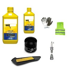 PER APRILIA SCARABEO 400  TAGLIANDO SCOOTER 2LT OLIO+FILTRO ARIA+CANDELA+F. OLI