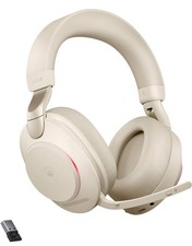 RARE Jabra Evolve2 85 Gold Beige - MINT Headset - Includes Link 380 USB-A Dongle
