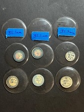 LOT OF 9 GLASS POCKET WATCH CRYSTALS SIZE 15 REPLACEMENT PARTS