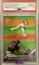 PSA10 Shohei Ohtani 2023 Topps Now #WBC71  Purple /25 Last Out Trout from Japan