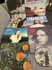 8 Lana Del Rey Vinyls (Limited Edition, Original Extra Posters, All Near Mint)