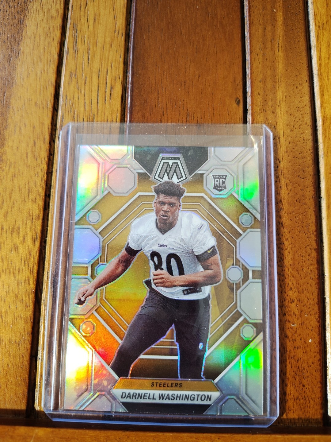 Darnell Washington 2023 Panini Mosaic #306 Silver Prizm (RC) STEELERS