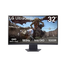 LG UltraGear 32GS60QC 32" VA QHD 1ms Curved Gaming Monitor 32GS60QC-B.AEKQ