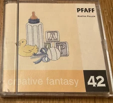 EUC PFAFF Creative Fantasy Card No 42 in Case~Martha Pullen, Baby, Child, Animal