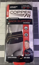 Copper Fit Back Support Adjustable Copper Infused New Brett Farve 28"-39"