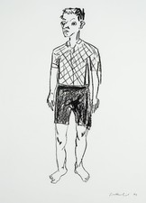 S. BALKENHOL (*1957), Harlekin,  1994, Lith. Contemporary Personen 1990-1999 Dru