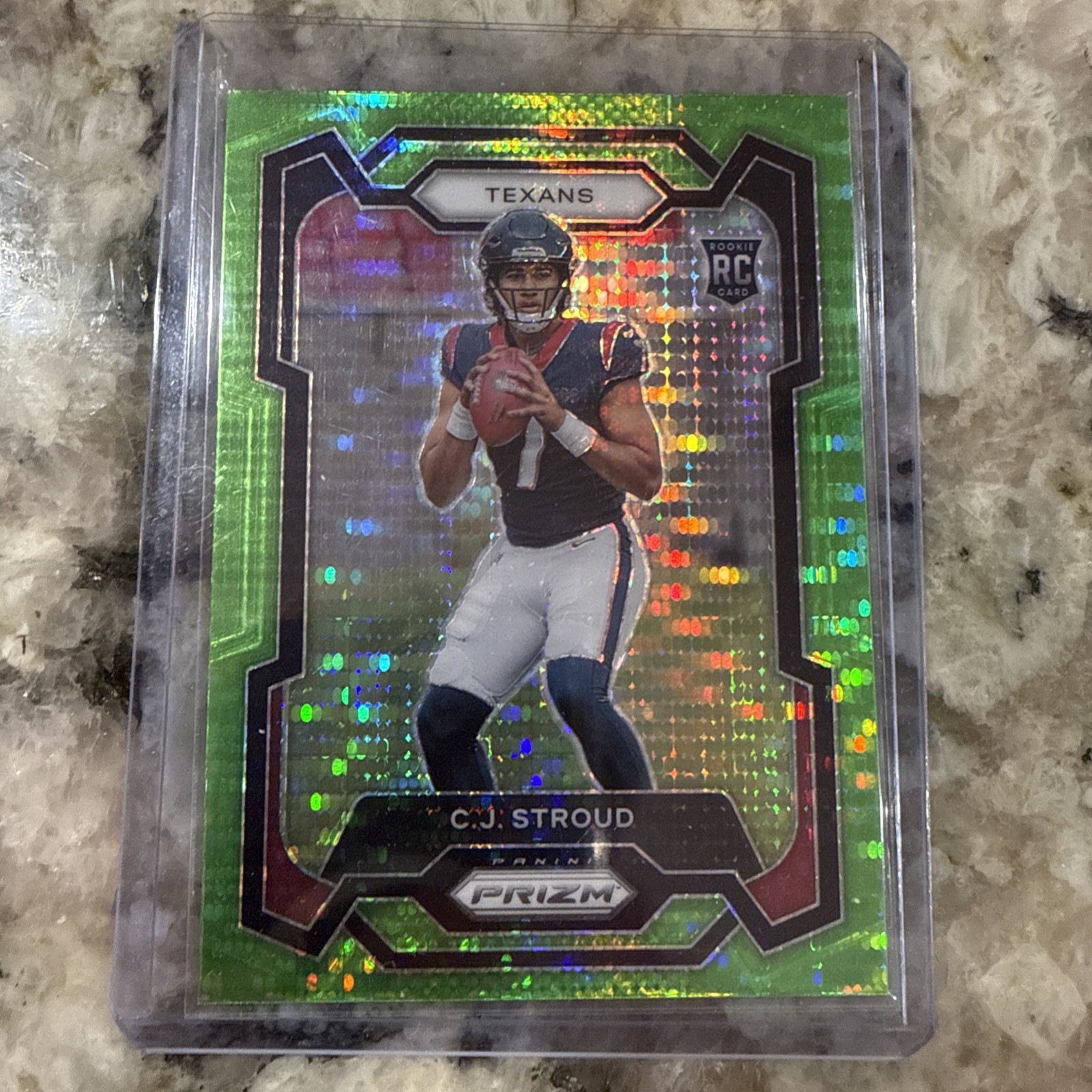 2023 Panini Prizm Rookies Neon Green Pulsar Prizm CJ Stroud #339 Rookie RC
