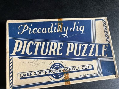 Vintage Piccadilly Jig Saw Picture Puzzle Nature 200 Pieces Antique Please read