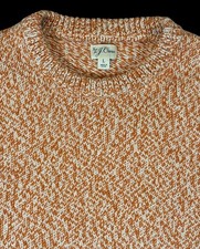 J.Crew Cable Knit Heritage Cotton Shaker Stitch Crewneck Fisherman Sweater Large