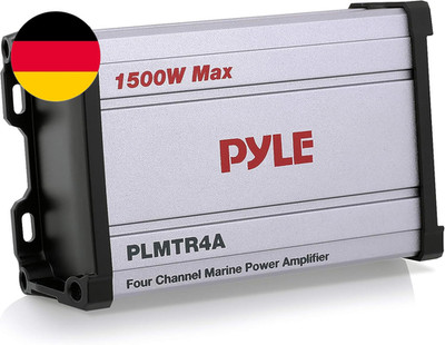 Pyle 4-Channel Marine Amplifier Receiver - Waterproof and Weatherproof Audio Sub