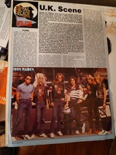 Iron Maiden Original Magazine Signed Page Paul Dianno Adrian Smith