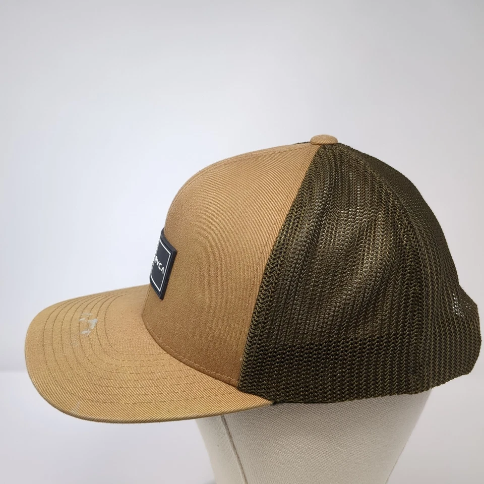 Sombrero de camionero VA RVCA Snapback marrón talla única ajustable 6 paneles 110 Flexfit Foto 3 de 4