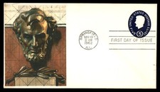 Mayfairstamps US FDC 1962 Illinois Springfield Abraham Lincoln embossed First Da