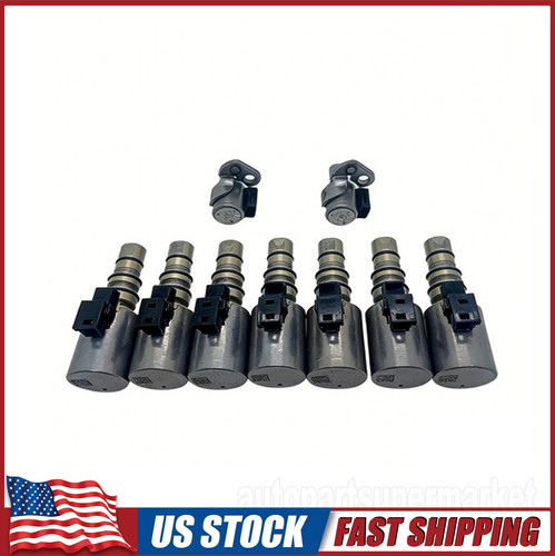 9PCS 8L90 8L45 8L50 valve body solenoid kit ( includes all 9 solenoids needed)