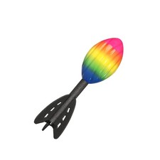 29 cm großer Regenbogen-Schaumstoff-Spiralra...