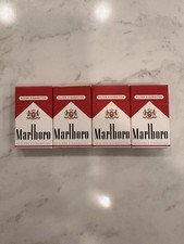 Sealed New 1996 Marlboro Red Mini Cigarette Box Of Matches 4 Pack On Sale Now !!
