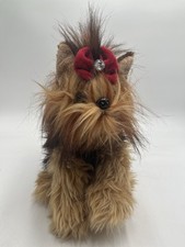 Realistic Plush Yorkshire Terrier BEARINGTON COLLECTION 12" CHEWIE YORKIE