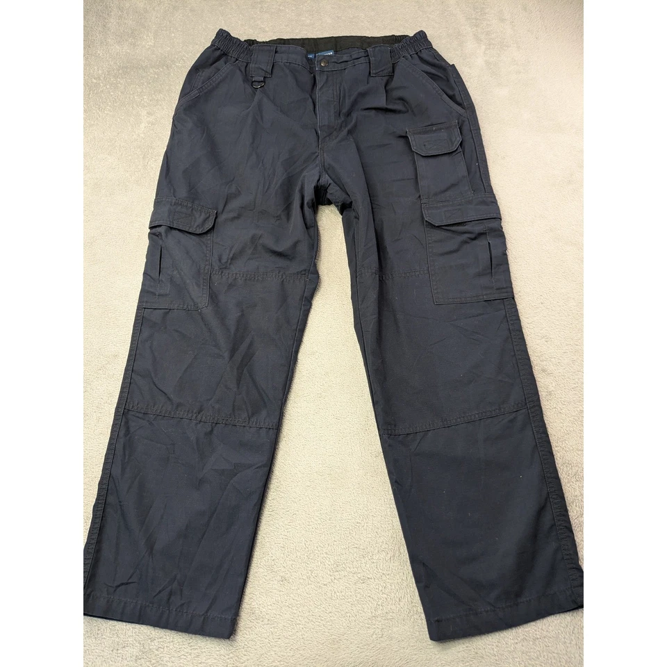 Propper Mens Tactical Cargo Pants Navy 38x30 Adjustable Waist Workwear Casual - Image 2 of 4