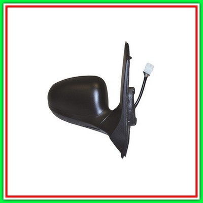 Specchietto Retrovisore Destro Nero Elettrico Termico Con Sonda Temperatura | Compatibile Fiat Fiorino, Qubo, Citroën Nemo, Peugeot Bipper 2008-2016