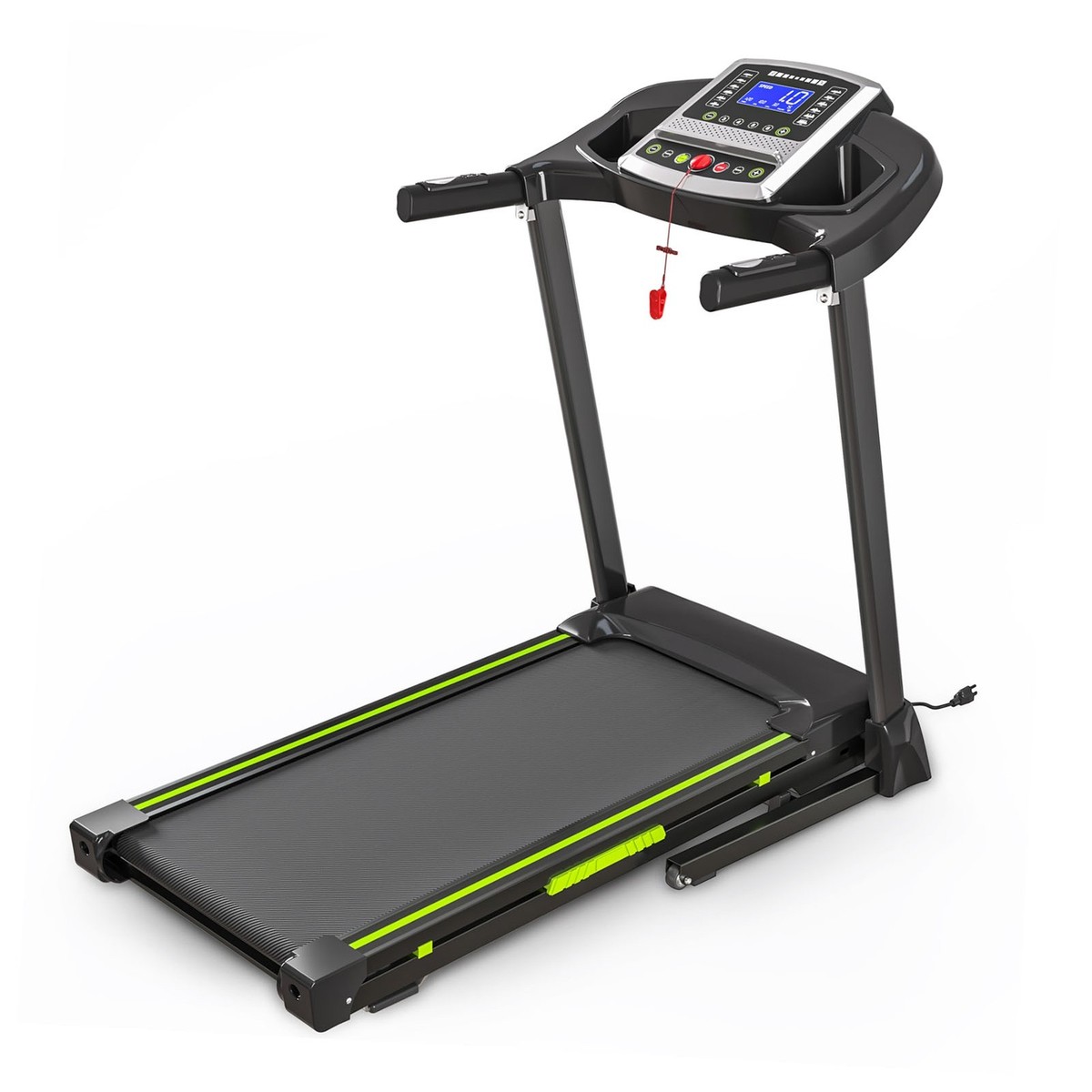 Foldable Under-Desk Treadmill for Home Use, Remote-Controlled with LED Display