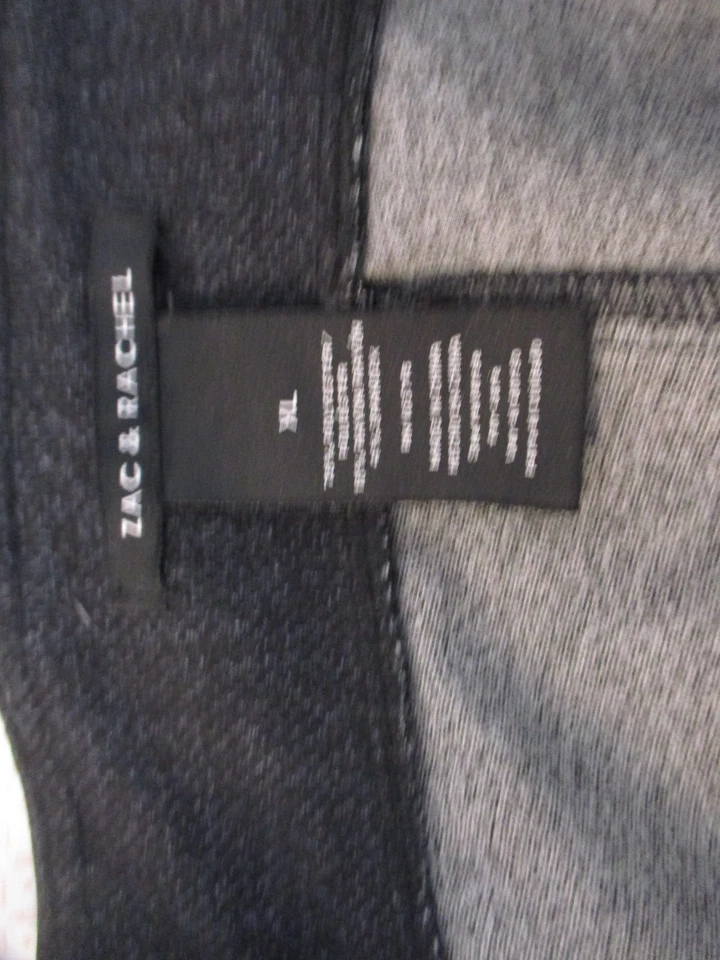 Zac & Rachel Pull On Stretch Pants Women's Size XL Black Gray Tapered Leg - Image 3 of 4