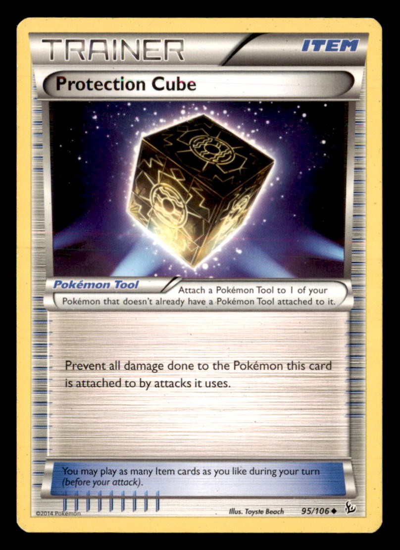 Protection Cube 95/106 Uncommon Flashfire Pokemon Moderately Played