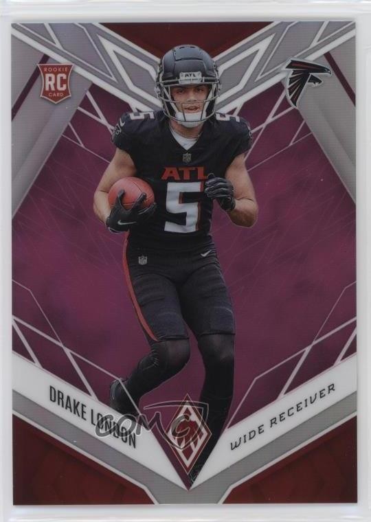 2022 Panini Phoenix Rookies Pink /199 Drake London #107 Rookie RC
