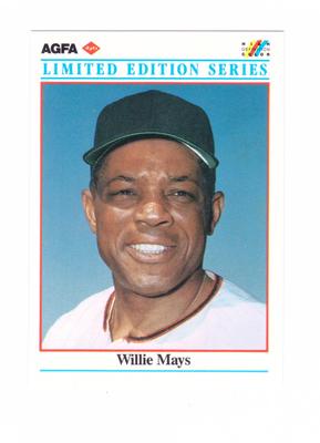 1990 AGFA LTD EDITION GIANTS WILLIE MAYS #1 OF 22 ODDBALL