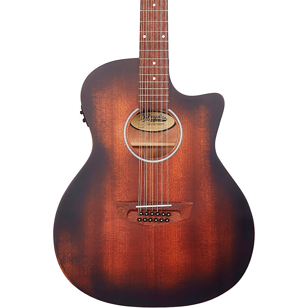 DAngelico Premier Fulton LS Cutaway Grand Auditorium A/E Гитара из состаренного красного дерева