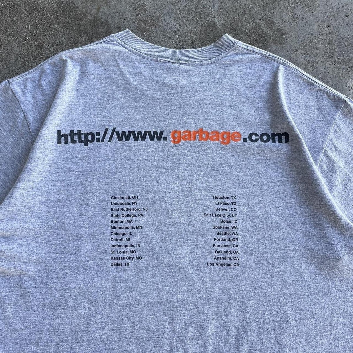 Vintage 1998 Garbage Rock And Roll Band Tee Tour TShirt Size XL | eBay