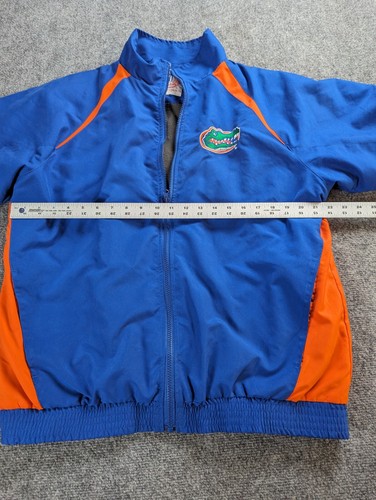 VINTAGE Florida Gators Jacket Mens Medium Blue NCAA Full Zip Polyester Football - Picture 8 of 13