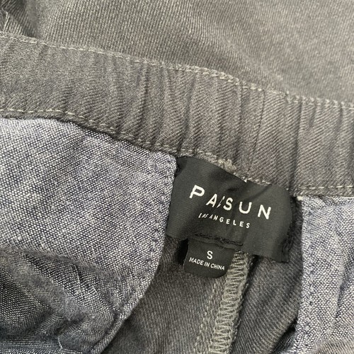 Pacsun Jogginghose Herren klein grau Überziehtaschen Kordelzug Reißverschluss Knöchel bequem - Bild 7 von 11