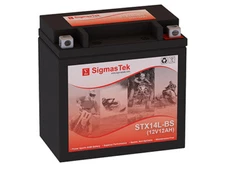 Replacement Motorcycle Battery By SigmasTek for Yuasa YTX14L-BS Battery