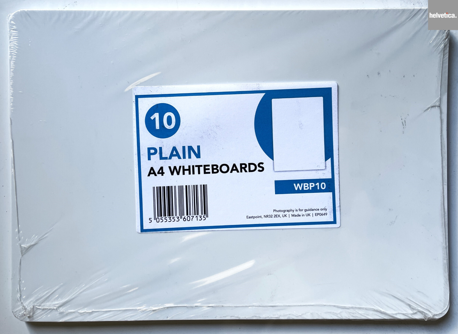 (10-Pack) Plain A4 Whiteboards Drywipe Lapboards Classroom Teaching