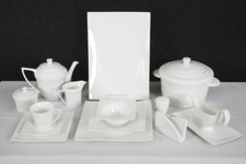 Schillerbach Tafelservice weiss  12 Personen Porzellan Essservice Geschirr