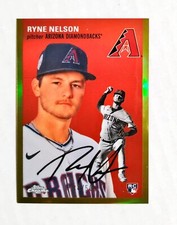 Ryne Nelson 2023 Toppps Chrome Platinum #168 Rookie GOLD REFRACTOR 34/50 z25