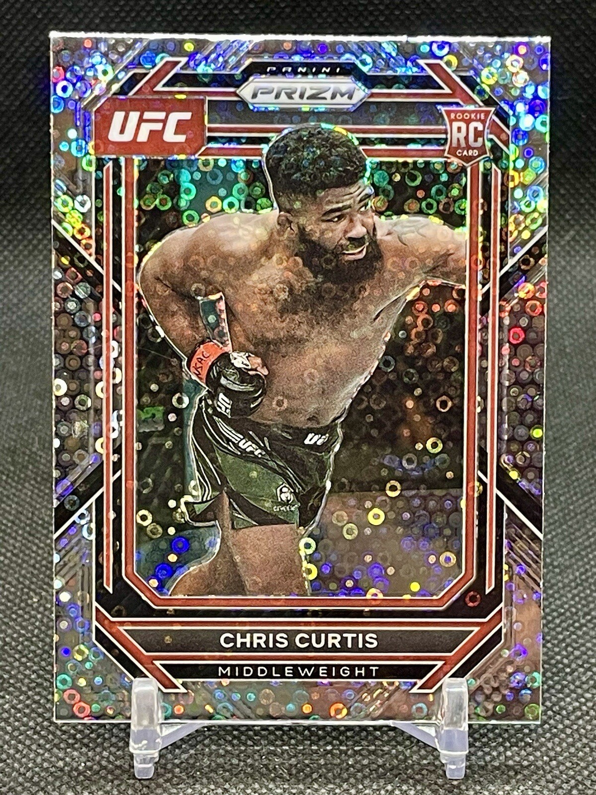 2023 Panini Prizm UFC Under Card Disco Prizm Chris Curtis Rookie #105