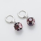 6 Stone Natural Amethyst Topaz Garnet 925 Sterling Silver Leverback Earrings